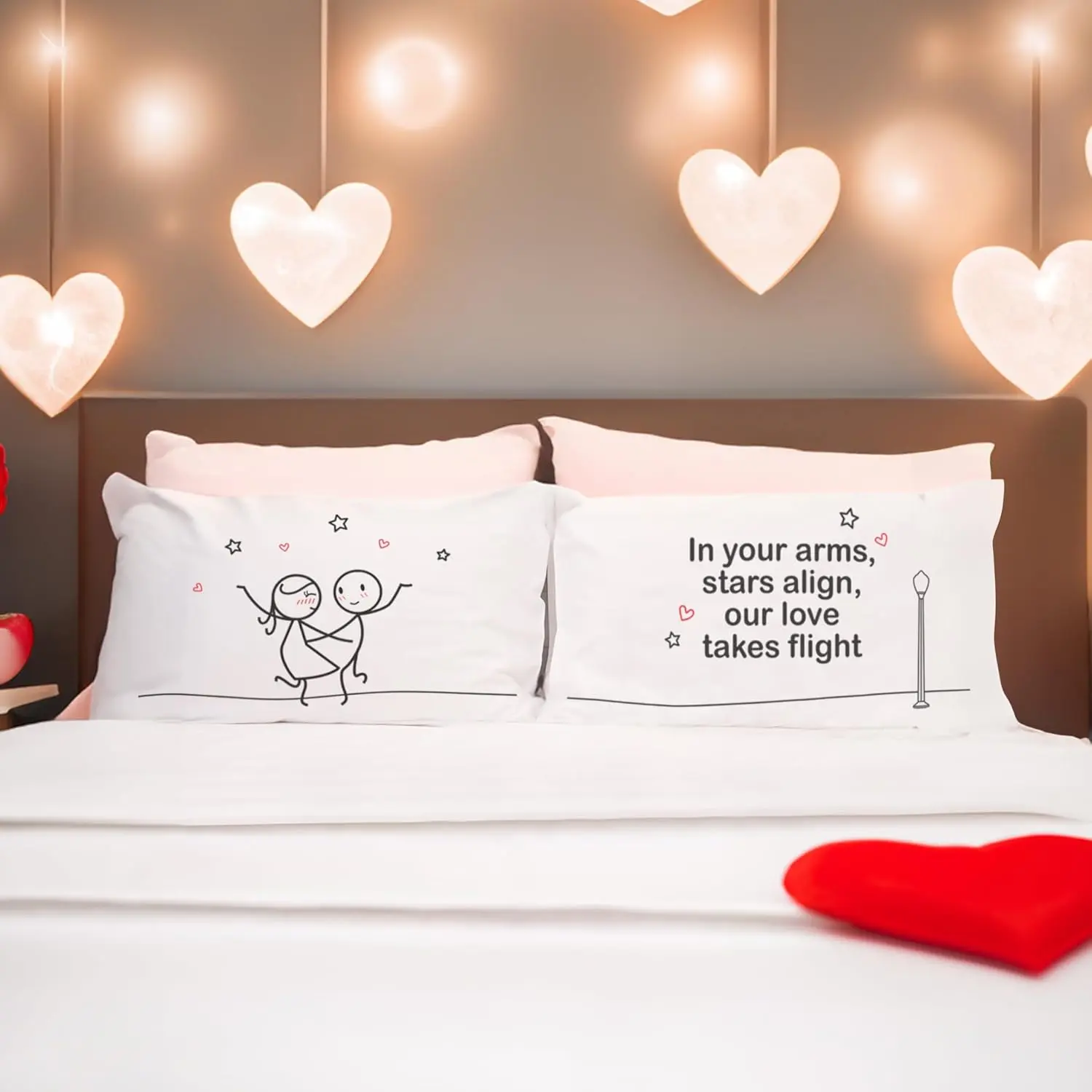 Romantic Gifts 30 Couple Pillowcases. for valentine's day gift