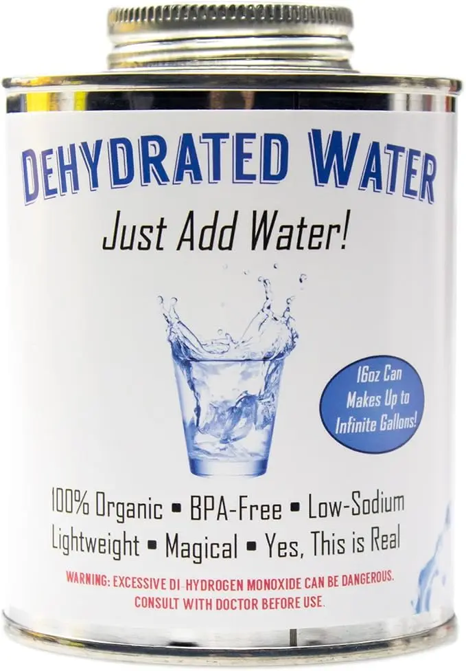 50th Birthday Gift Ideas: Funny Gifts 9 Witty Yeti Dehydrated Water 16oz Can. New Formula! Essential Camping & Survival Supply. Funny Gag Gift & Adult Stocking Stuffer for Men & Women. Hilarious Novelty & Practical Joke. Funny 50th Birthday Presents For Her
