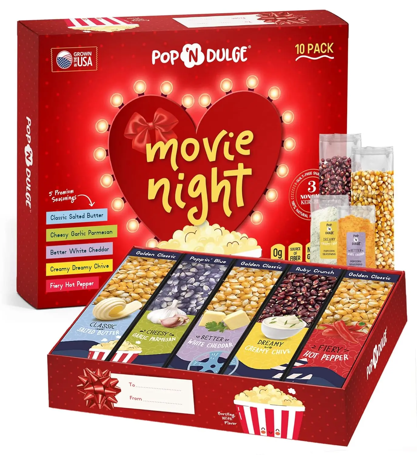Romantic Gifts 25 Valentines Day Gifts Movie Night Popcorn Gift Set for older women