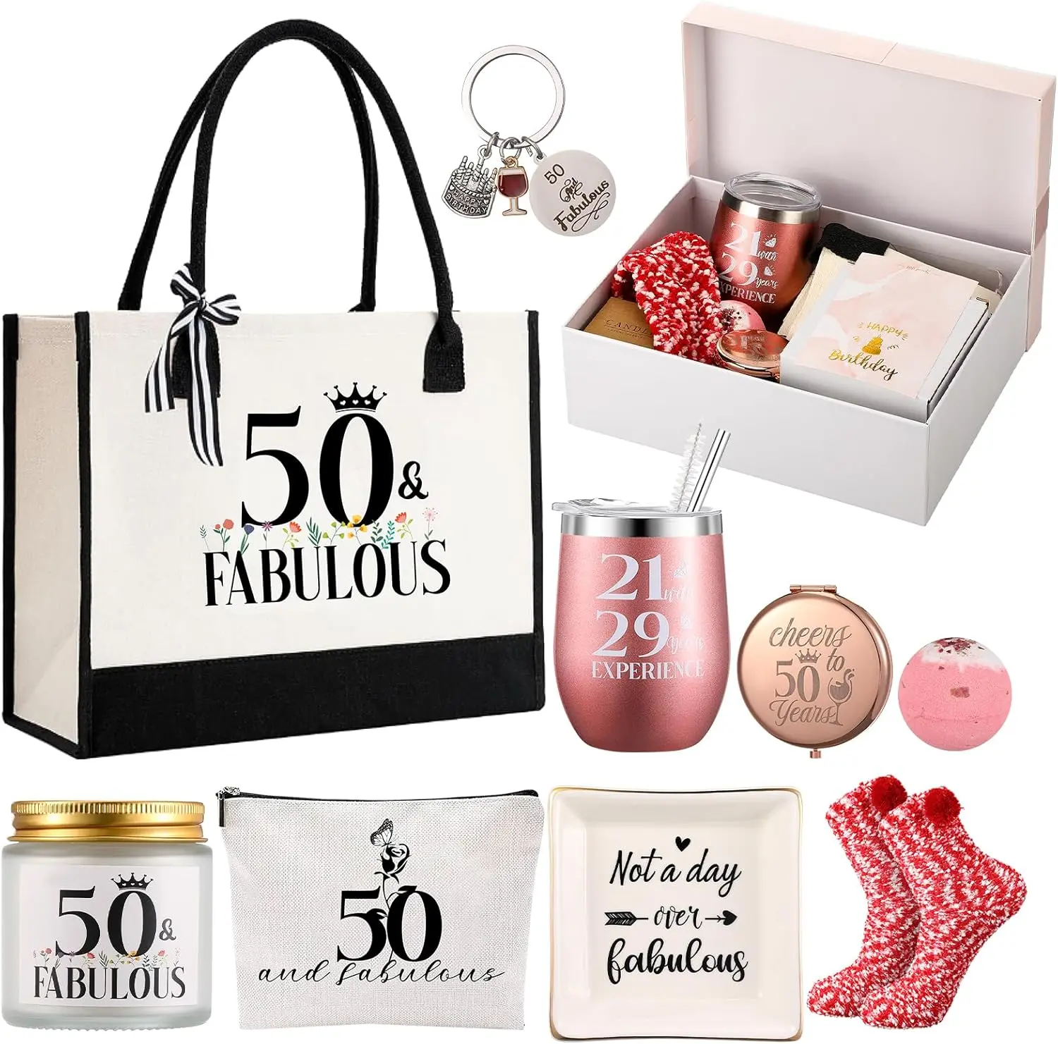 Birthday Gifts for Wife 2026 10 11 Pcs 50th Birthday Gifts Sets for wife