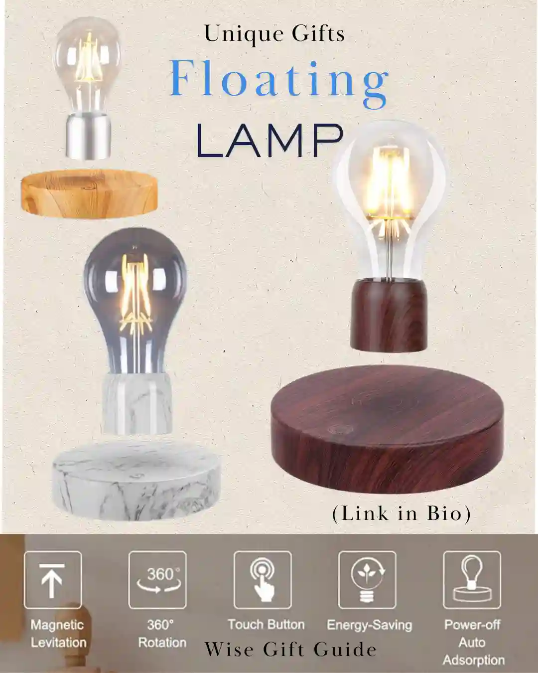Comfort & Home Gifts 9 Floating Blub Lamp