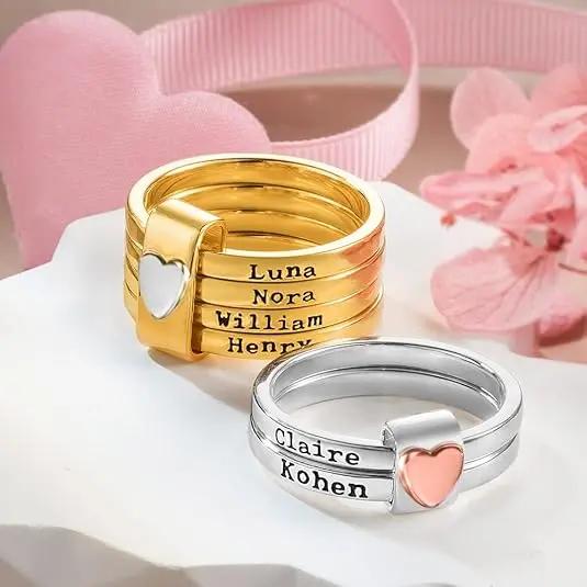 50+ Personalized Gifts For Grandma 18 Personalized Name Rings gifts for a grandmother