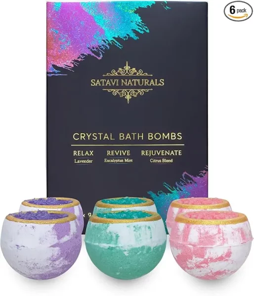 60+ Gift Sets for Women 18 aromatherapy bath bomb spa gifts for women with nourishing salts
