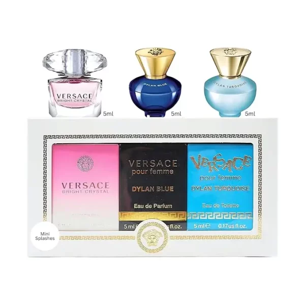 60+ Gift Sets for Women 27 mini perfume gift sets for womenfeaturing Eros, Dylan Blue, and Eau Fraîche
