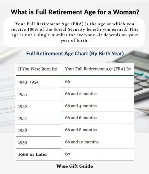 What is Retirement for Women in the USA? 2026 2 Full Retirement age chart by birth